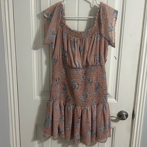 NEW WITH TAGS Crystal Ball Pink Floral Dress